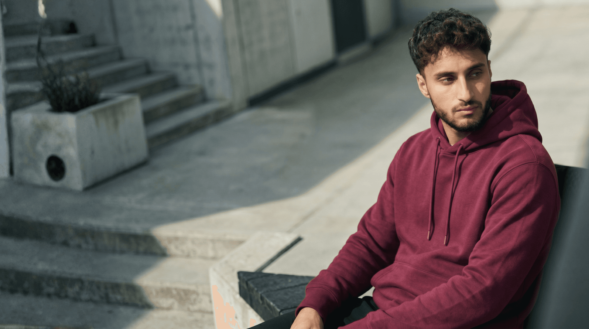 Model wearing Taskin Hoodie by Sukoon Fit — Pakistan
