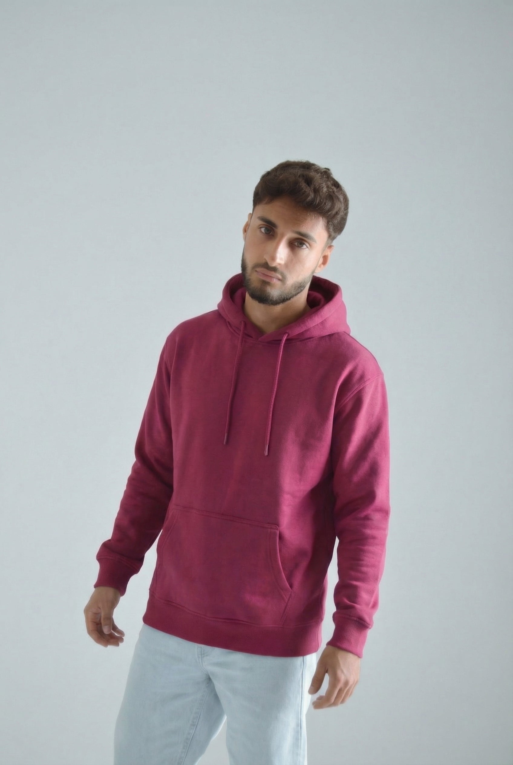 Classic Hoodie – Crimson (Unisex)