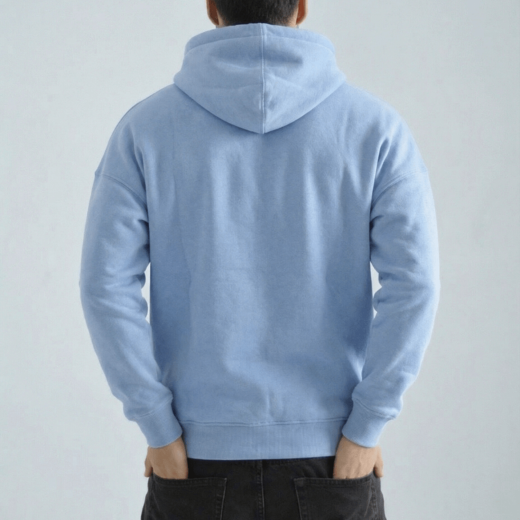 Oversized Fleece Hoodie – Blue (Unisex)