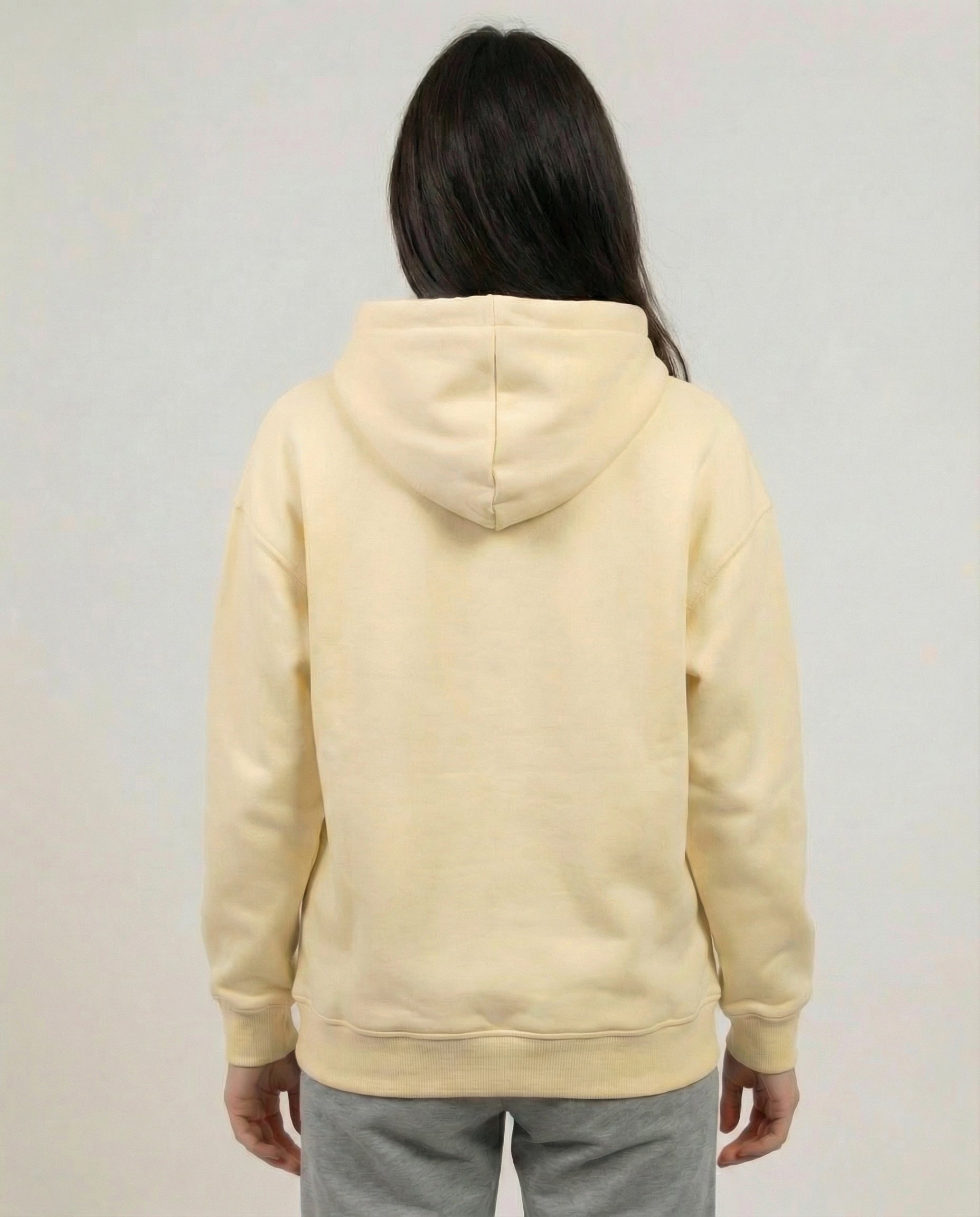 Oversized Fleece Hoodie – Cream (Unisex)