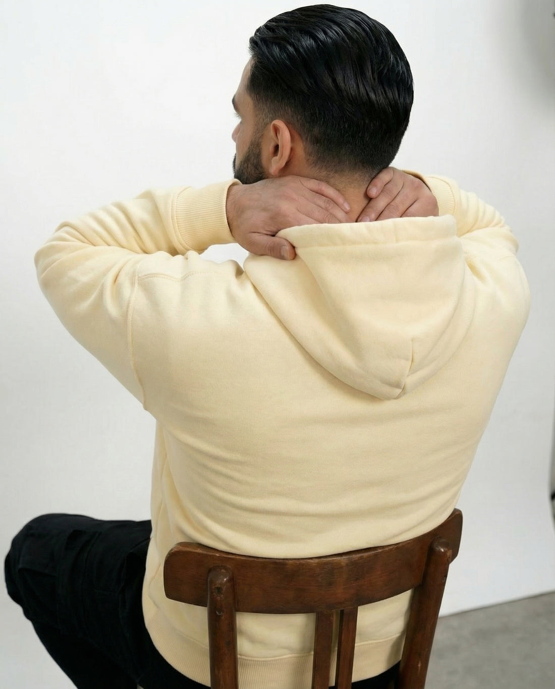 Oversized Fleece Hoodie – Cream (Unisex)