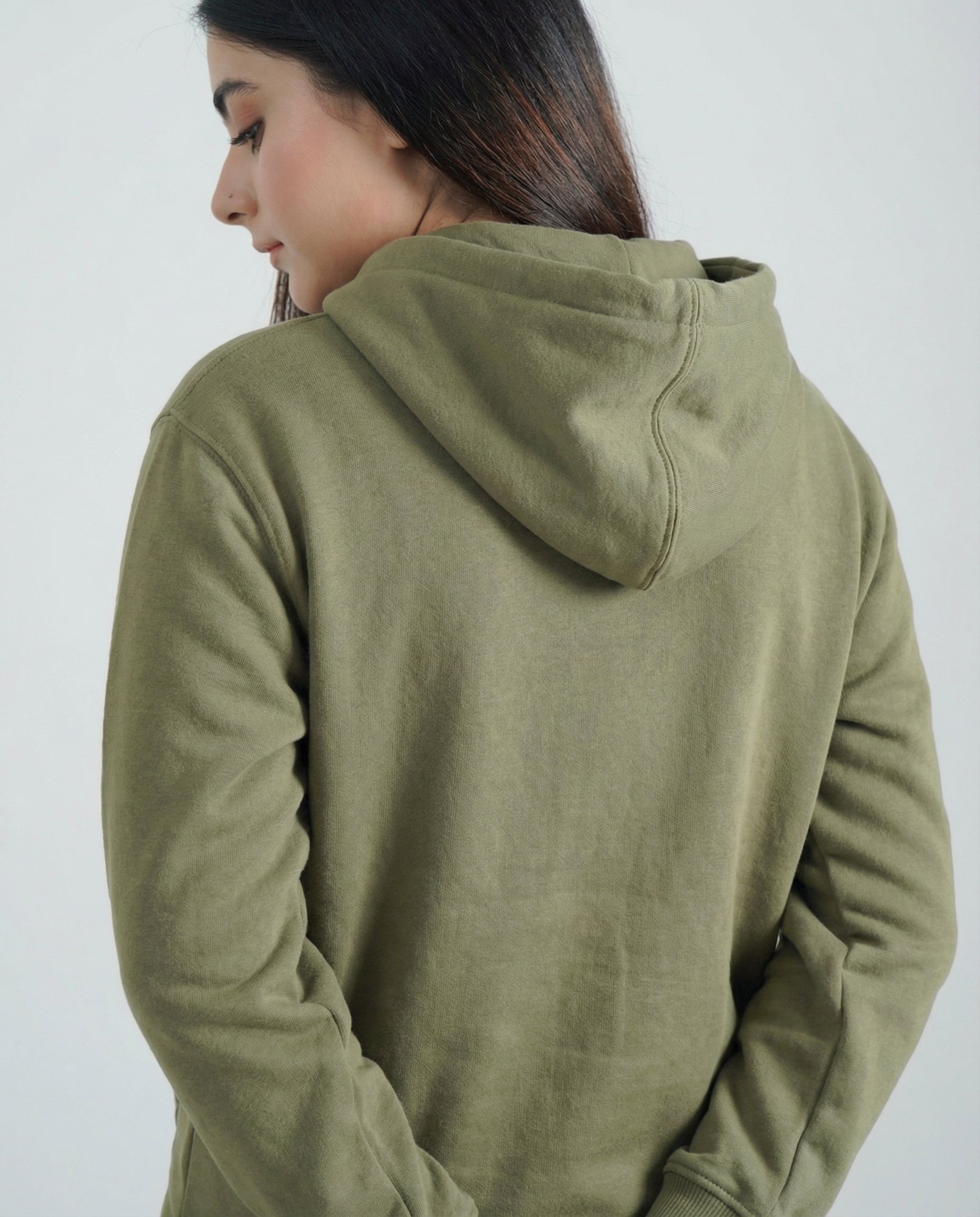 Oversized Fleece Hoodie – Green (Unisex)